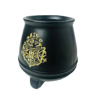 ZAK! Harry Potter Black Cauldron w/ Gold Crest Mug Cup Footed Wizard Hogwarts